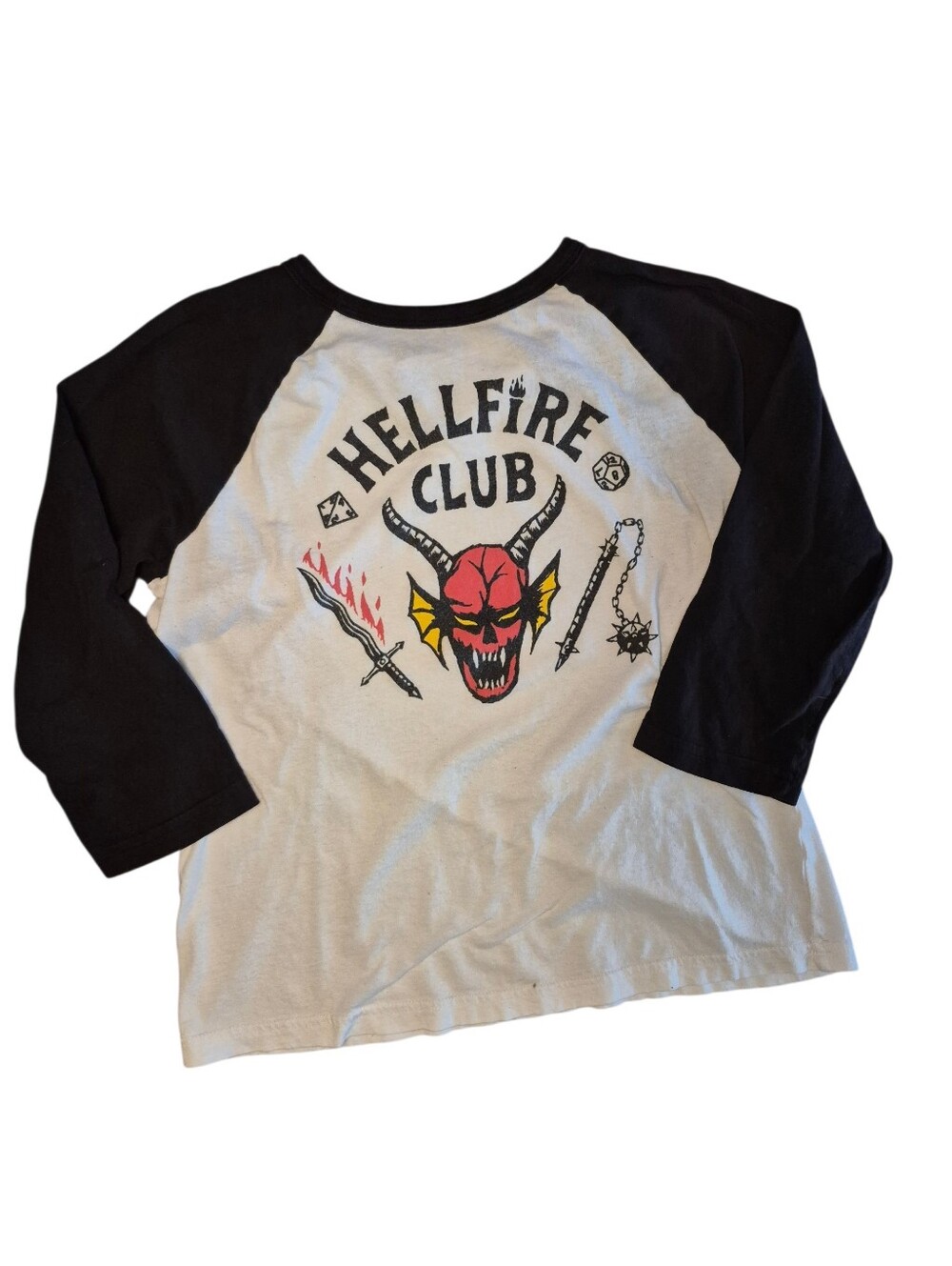 'Hellfire Club Graphic Raglan Tee Small